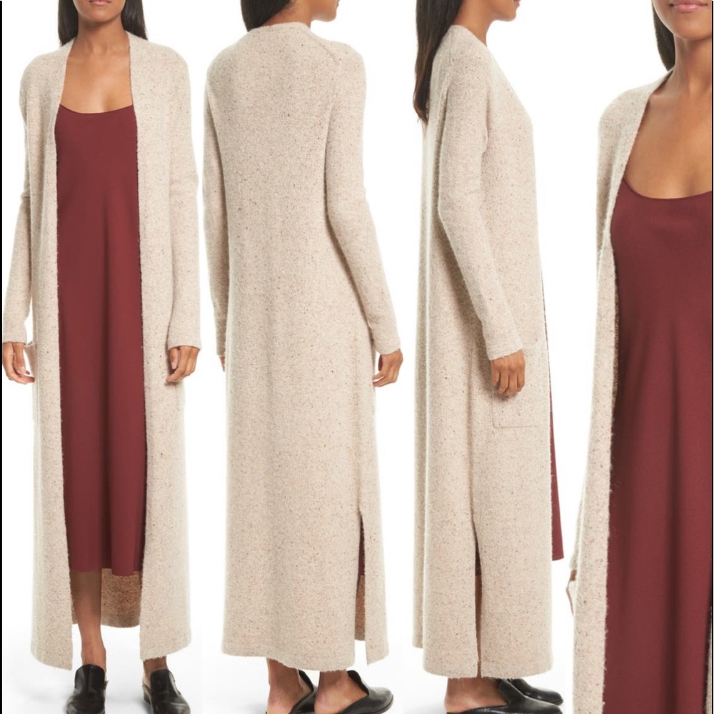 Theory Long Cardigan Sweater Coat